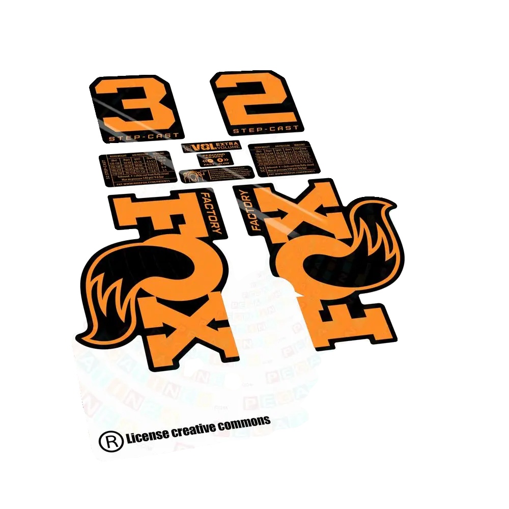 Aufkleber, Selbstklebendes Vinyl, Langlebiges Design, Orange Fluor
