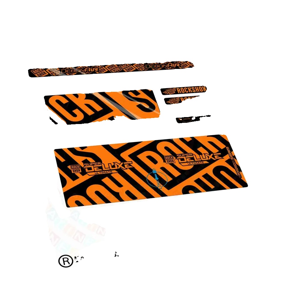 Aufkleber, Hochwertiges Vinyl, Anpassbare Farben, Orange