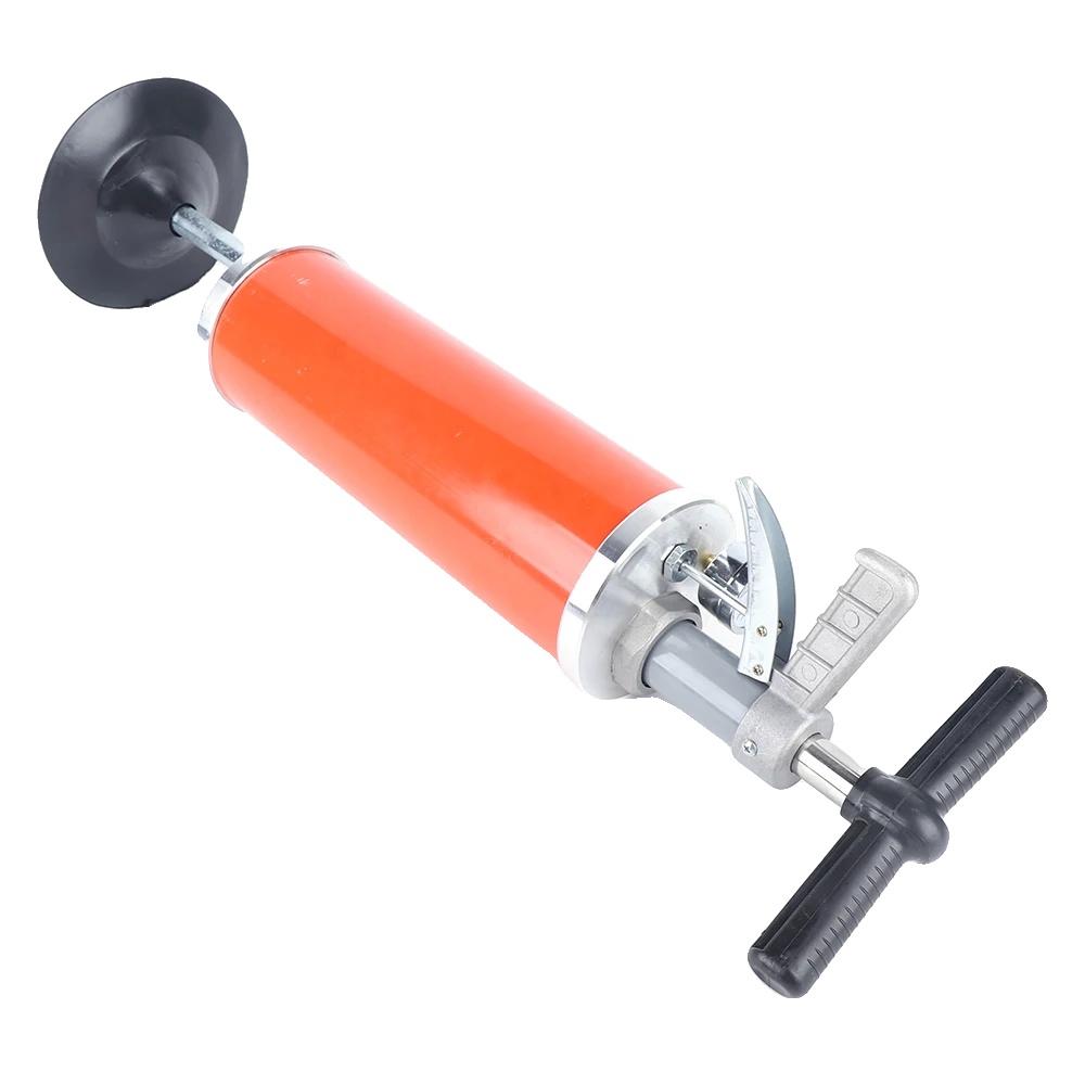 Toilettenabflussblaster, Luftspeicherkapazität 3l, Schlauchlänge 60cm, Luftdruck 0-1mpa, Langlebiger Edelstahl, Manuelle Bedienung