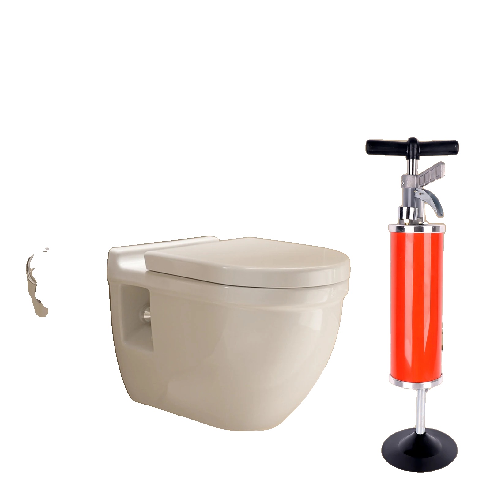 Toilettenpümpel, 20cm X 53,3cm, 0,7 Mpa Druck, Geeignet Für Rohrdurchmesser 30-130mm, Maschinengewicht 3,9kg, Luftkammergröße 118mm-350mm