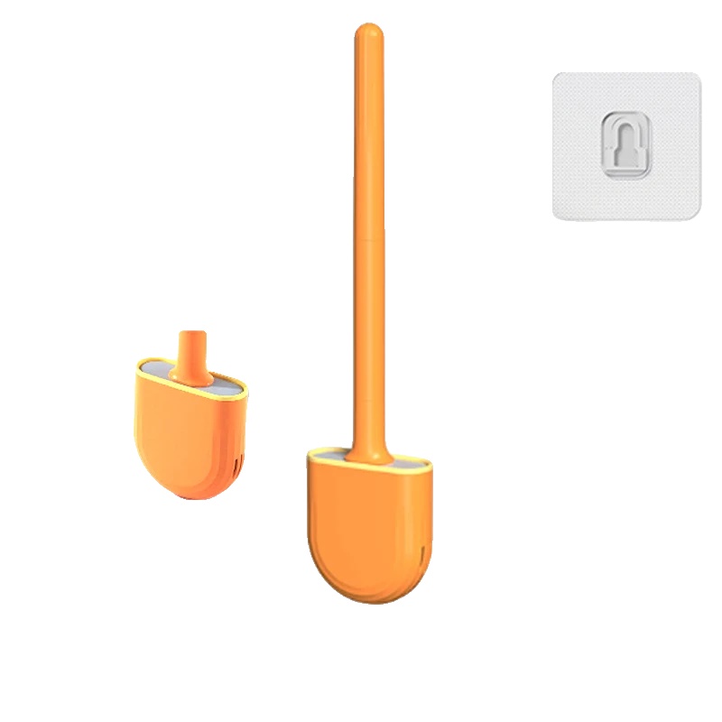 Toilettenbürste, Ergonomischer Griff, Hygienisches Design, Stil2 Orange