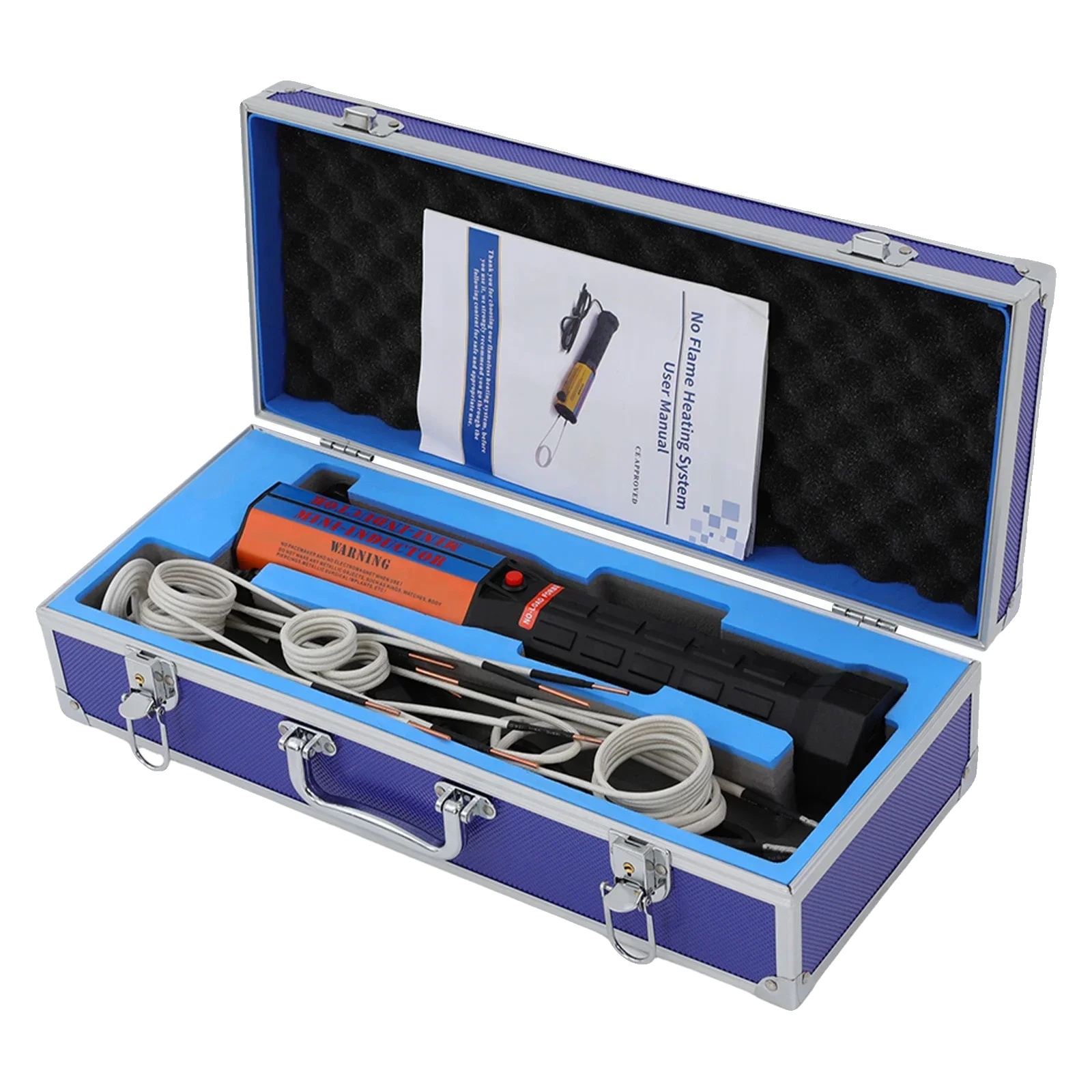 Magnetinduktionsheizer, 1000w Leistung, Erhitzt Bis Zu 850℃, 10 Heizspulen, Ergonomischer Griff, Tragbares Design