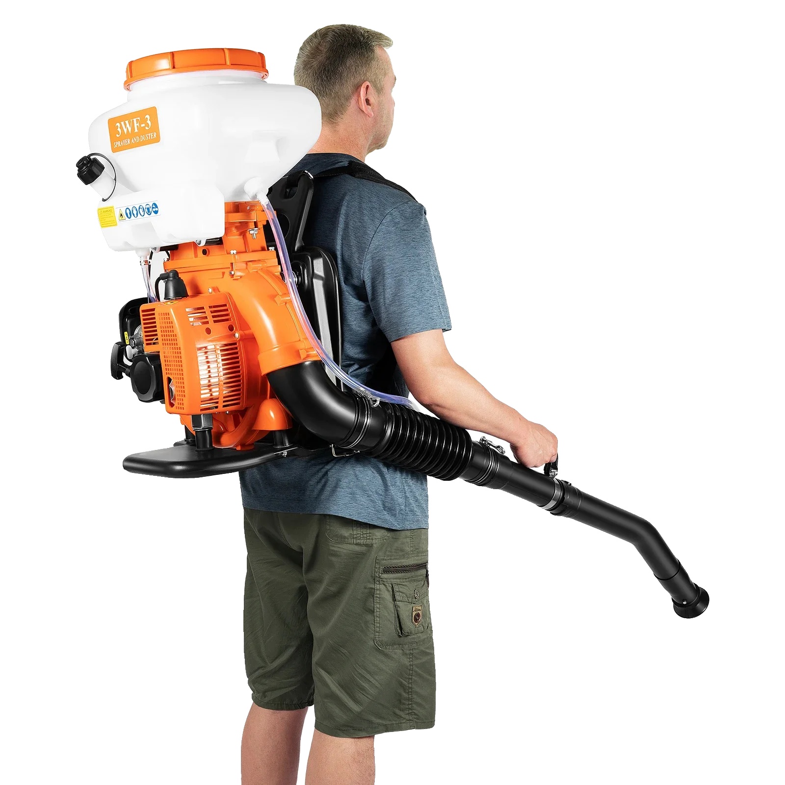 Motornebelgerät, 14l Tankinhalt, Effizienter 2-takt-motor, Orange