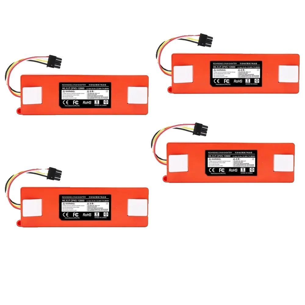 Robotersauger-batterie, 12800mah Wiederaufladbar, Umweltfreundliches Design, 4stk, 14,4 V-a