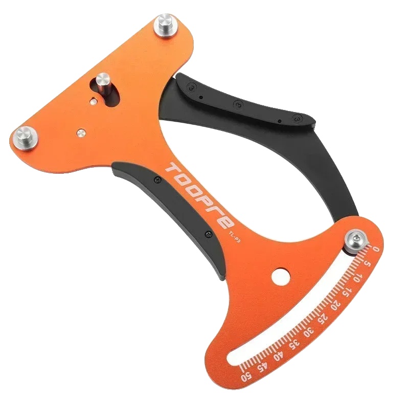 Speichenspannungsmesser, Aluminiumlegierung, Präzise Messungen, Orange