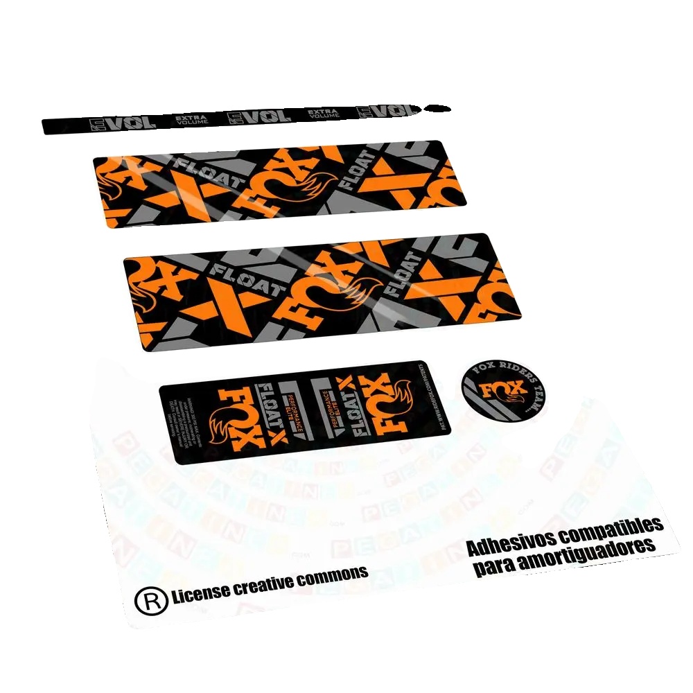 Aufkleber, Langlebiges Vinyl, Anpassbares Design, Orange