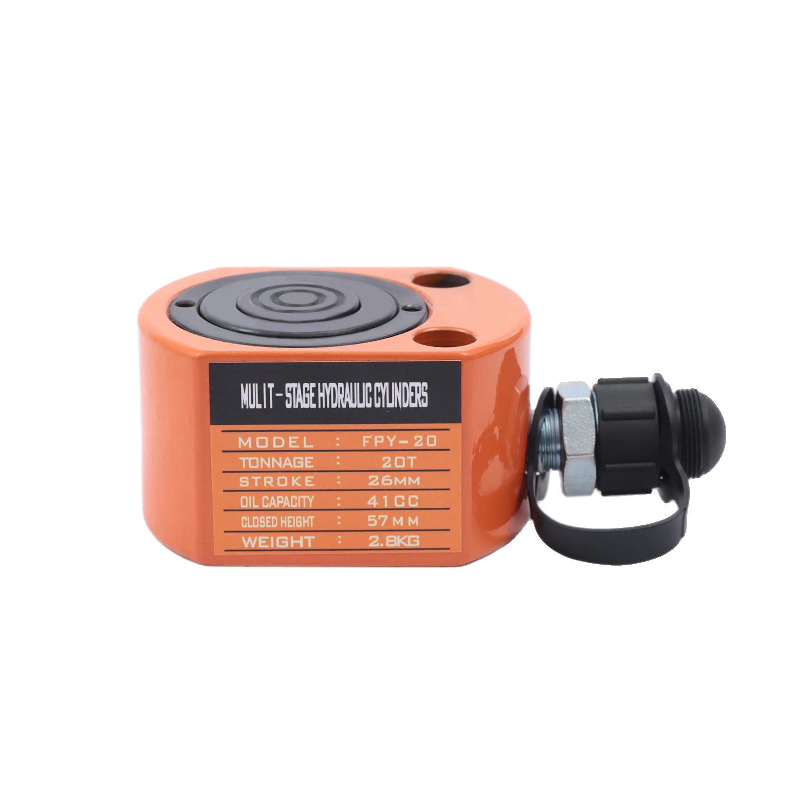 Hydraulikjack, 20t Tragfähigkeit, Kompaktes Design, Orange