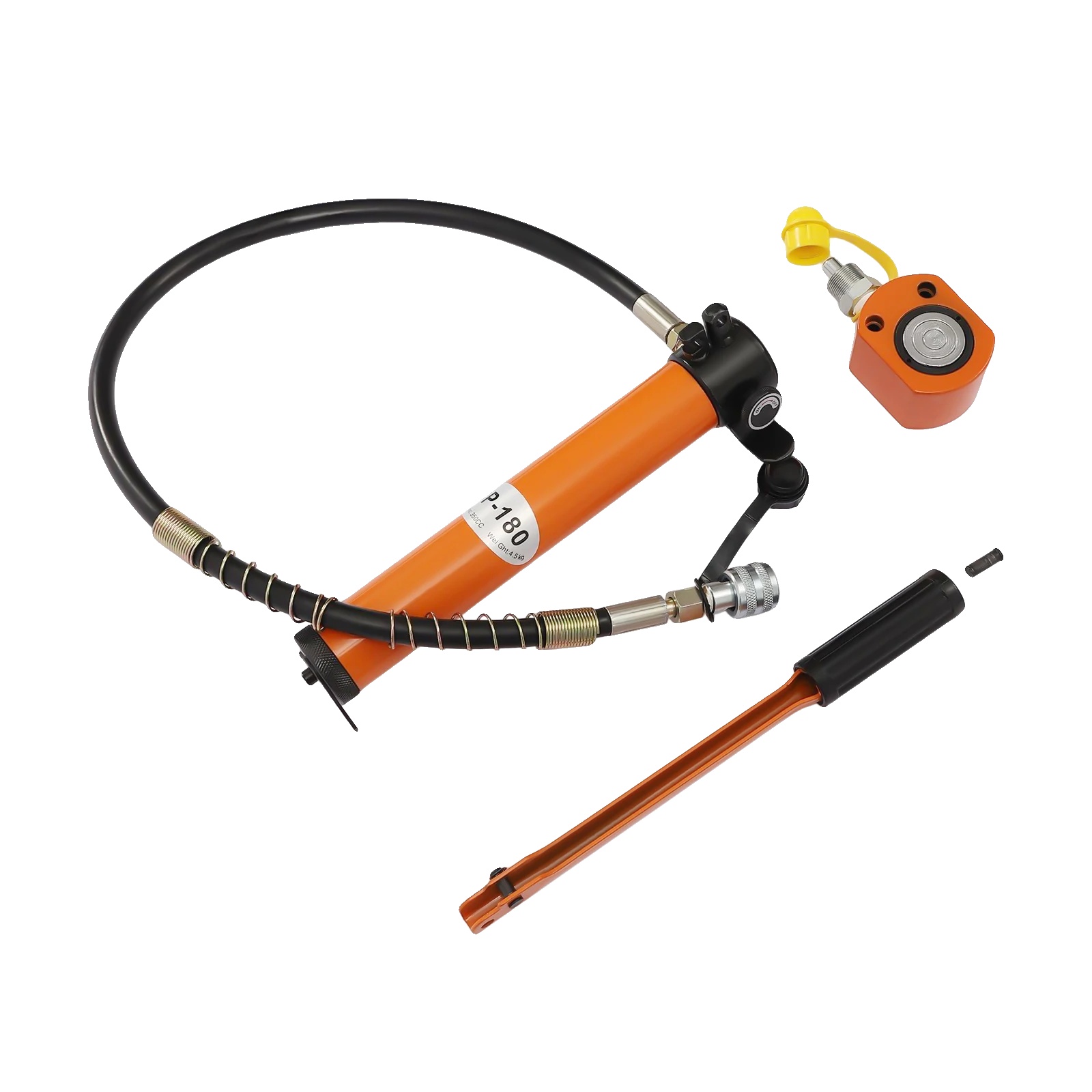 Hydraulikjack, 10t Tragfähigkeit, Handpumpe, Orange