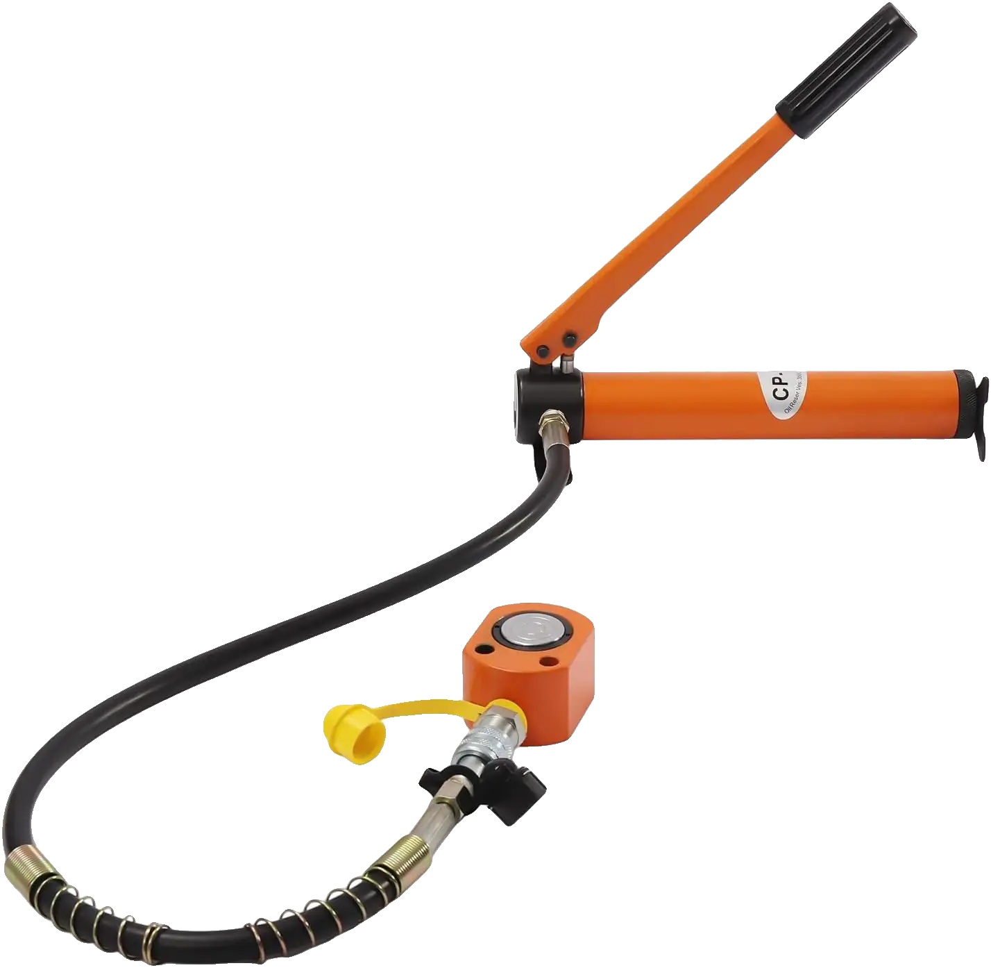 Hydraulischer Ramzylinderheber, 10-tonnen-kapazität, Langlebige Stahlkonstruktion, Orange