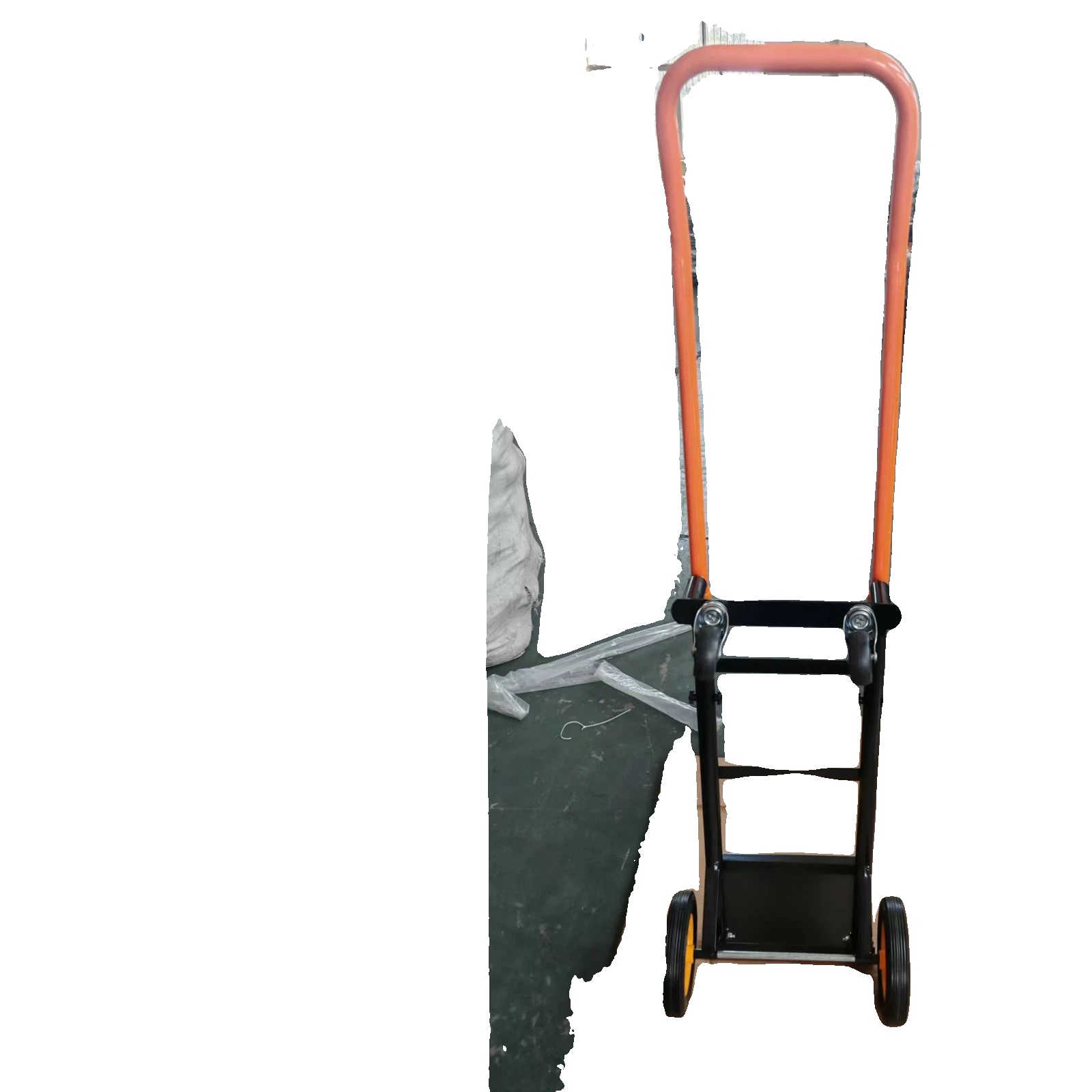 Umwandelbarer Dolly-wagen, Schwerlast, Platzsparendes Design, Fester Rad Orange
