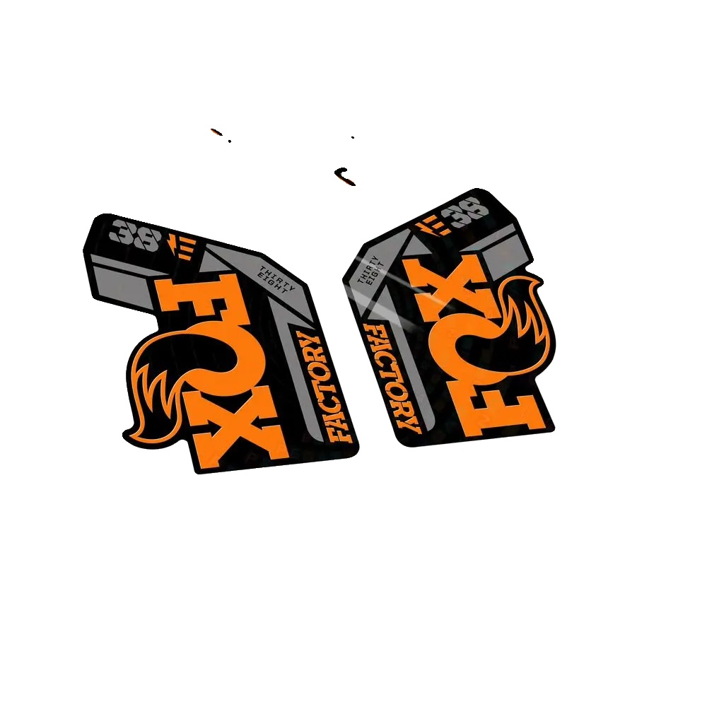 Aufkleber, Kompatibel Mit Fox 38 Factory Gabel, Langlebiges Vinyl, Orange
