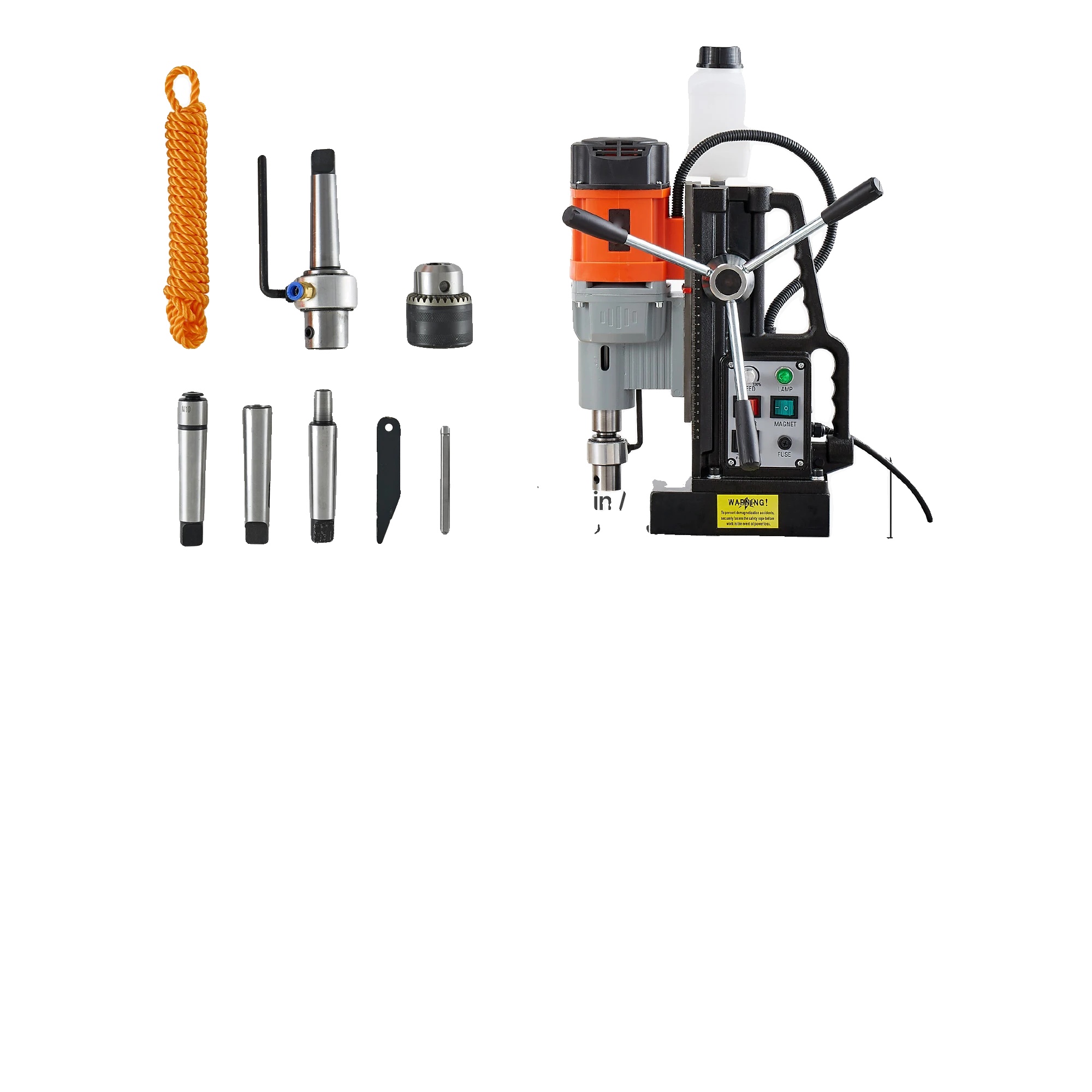 Magnetbohrmaschine, 900 U/min Geschwindigkeit, 2248 Lbf Magnetkraft, 1500w