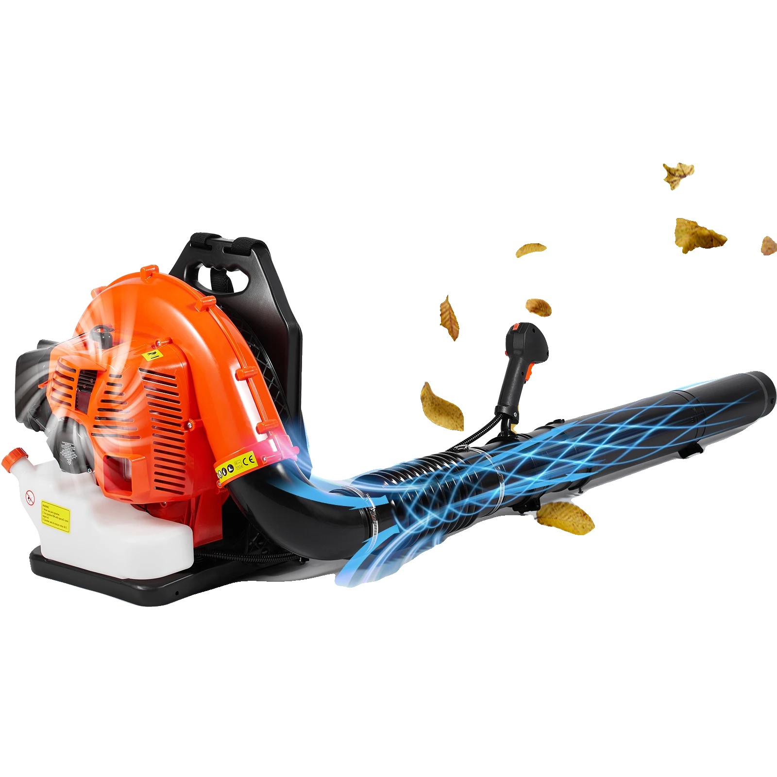 Rucksack-laubbläser, 79cc Motor, 930 Cfm Luftstrom, 184 Mph Geschwindigkeit, 3l Kraftstofftank, Ce-zertifiziert