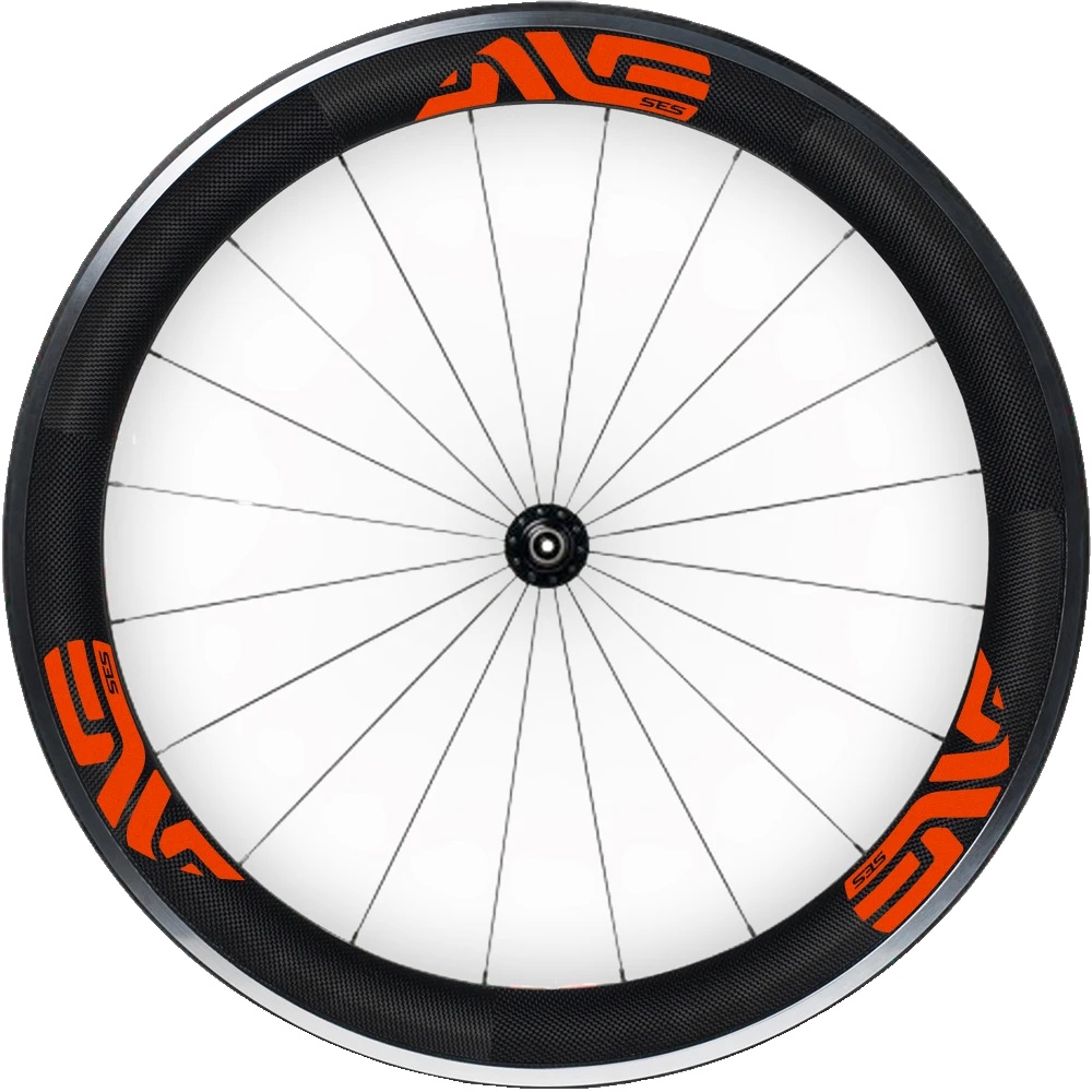 Fahrradreifenaufkleber, Hochwertiges Vinyl, Einfache Anwendung, Orange Fluor