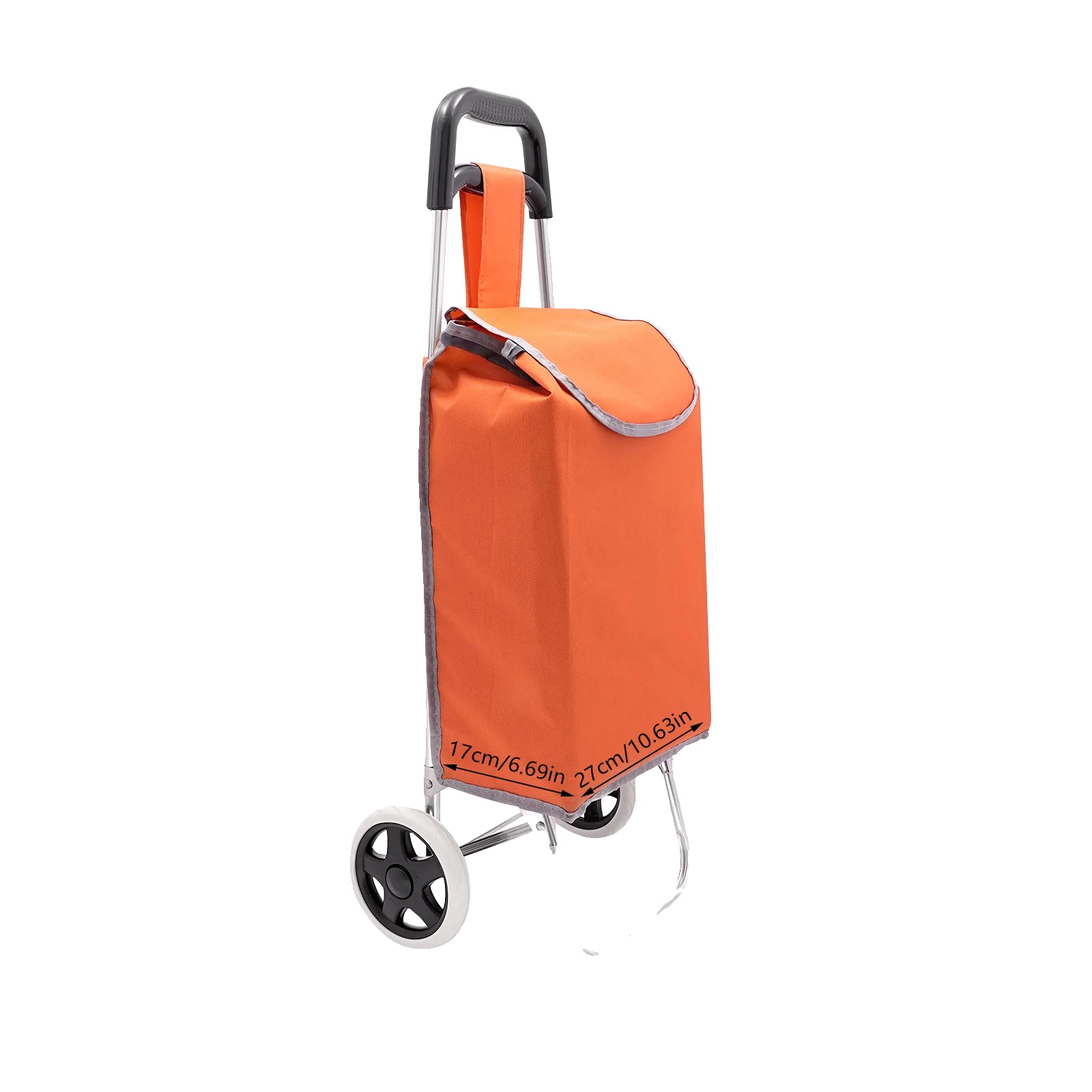 Einkaufswagen, Leicht, Zusammenklappbar, Orange