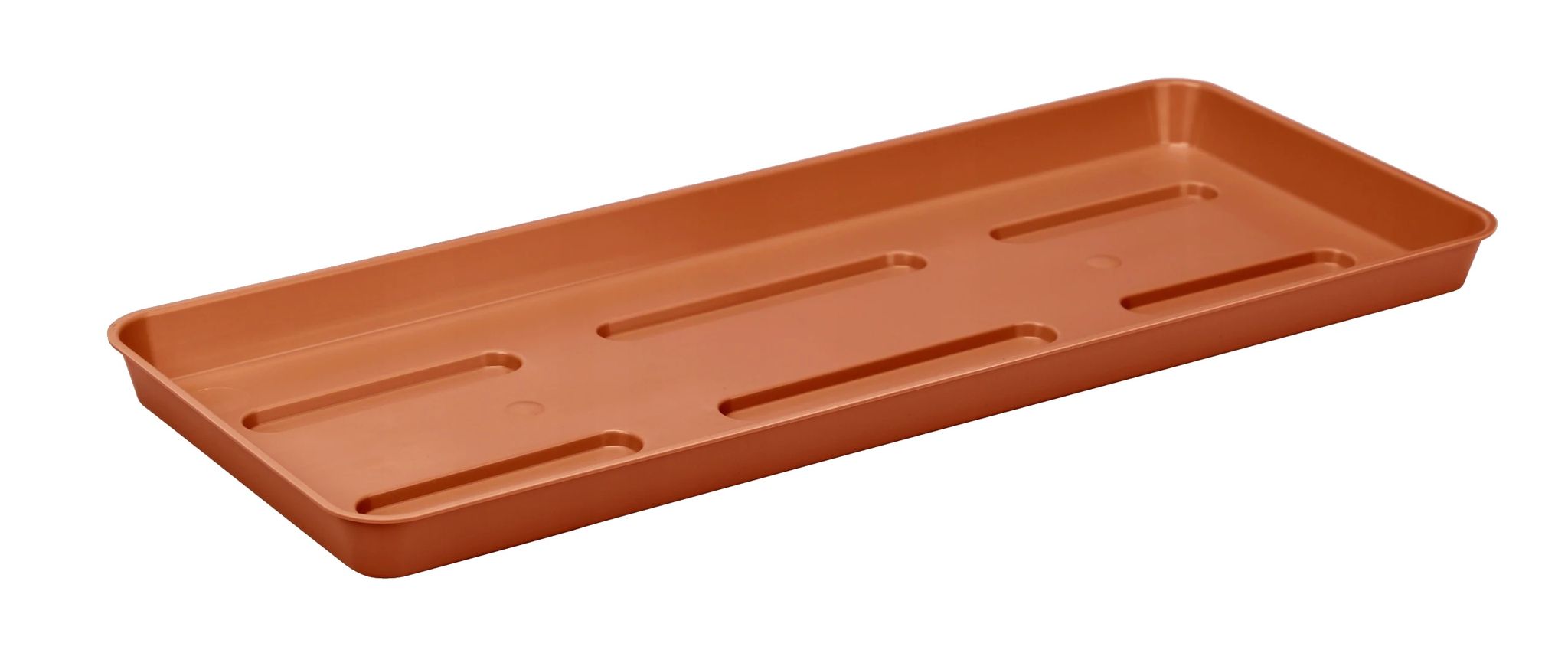 Blumentopfständer, Balkonbox, Langlebiger Kunststoff, Platzsparendes Design, Orange, Mittel