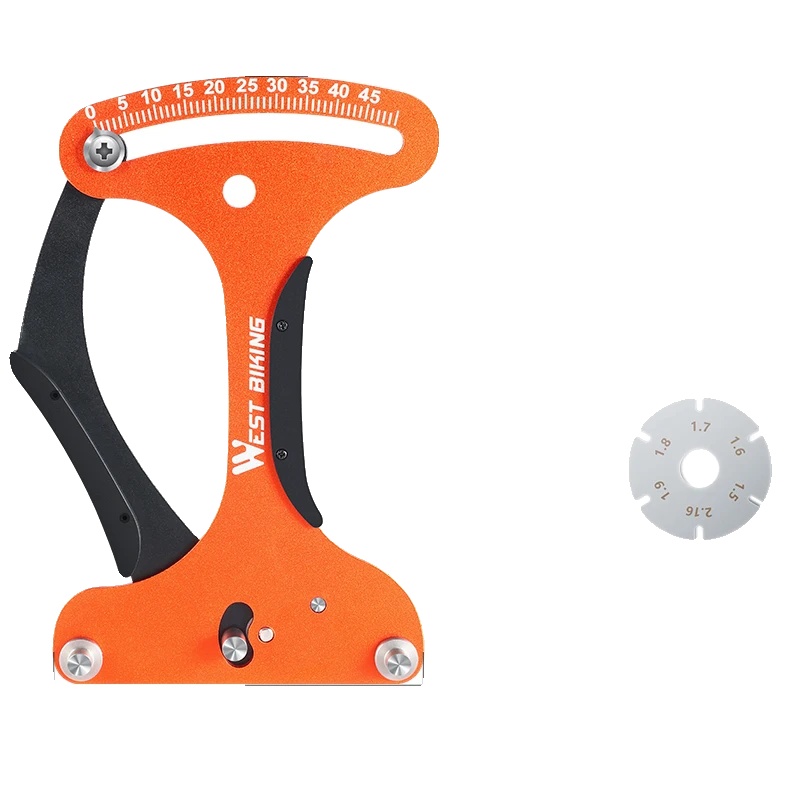 Speichenspannungsmesser, Langlebiges Design, Präzise Messung, Orange