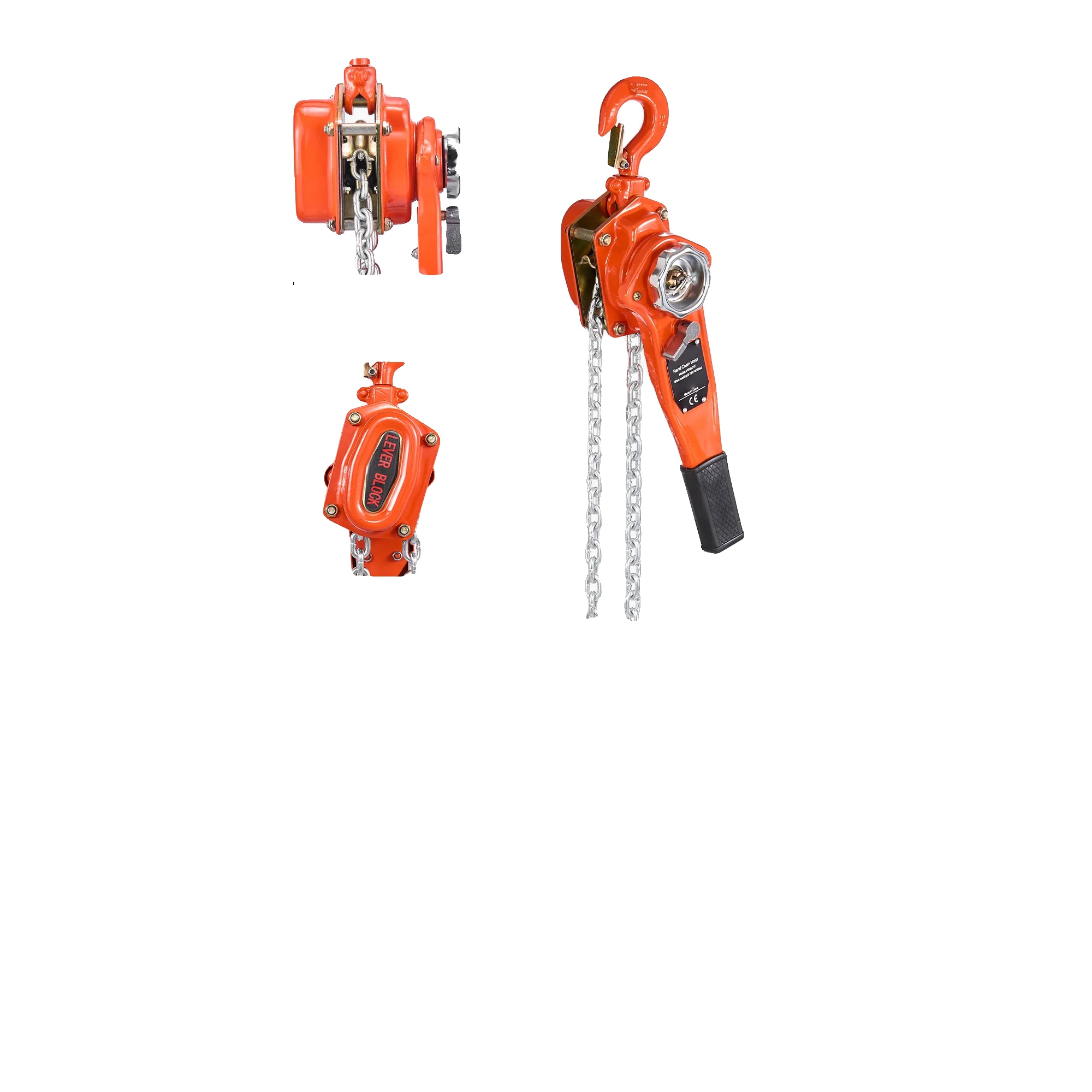 Handkettenzug, 0,75t Tragfähigkeit, 360° Drehbare Haken, 0.75t 10ft