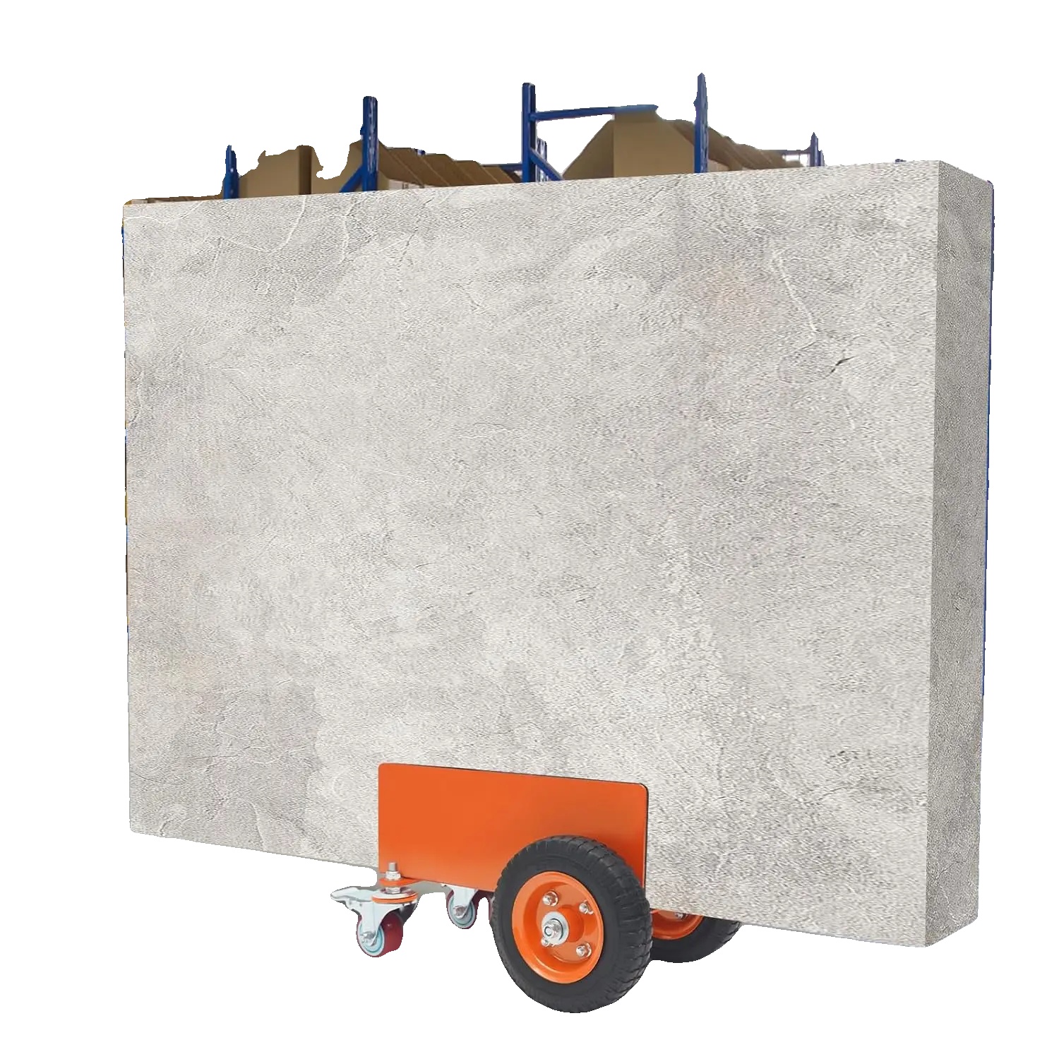 Panelwagen, Schwerlast, Mit Abschließbaren Rädern, Orange