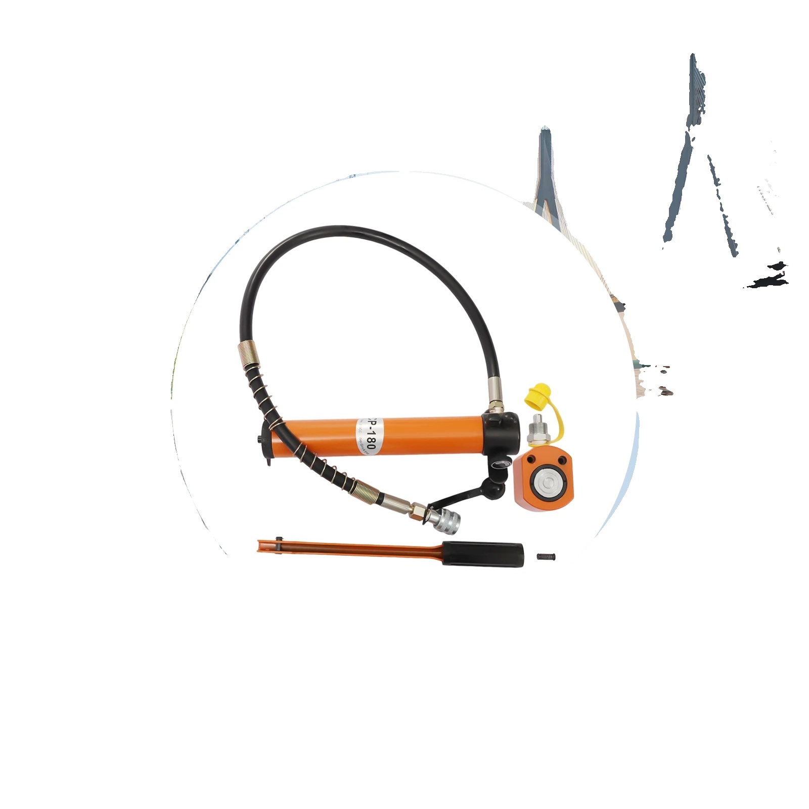 Hydraulikjack, 10-tonnen-kapazität, 350cc Reservoir, Ergonomischer Griff, 700 Bar Druck, Langlebige Stahlkonstruktion