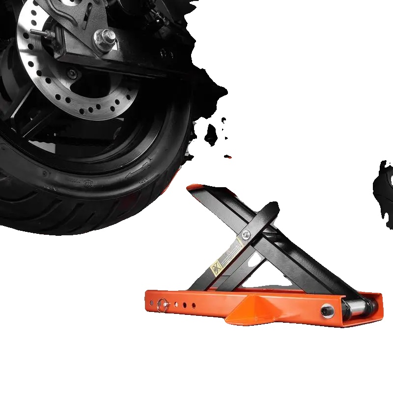 Motorradheber, 500 Kg Tragfähigkeit, 9,5-40 Cm Hubhöhe, Robustes Stahl, Rutschfester Sattel, Abnehmbarer Handkurbel