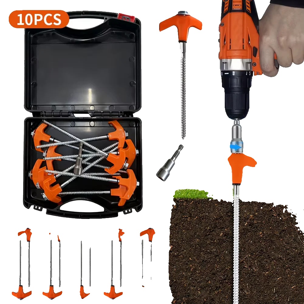 Bodenanker, Schwerlaststahl, Einfache Installation, 10pcs