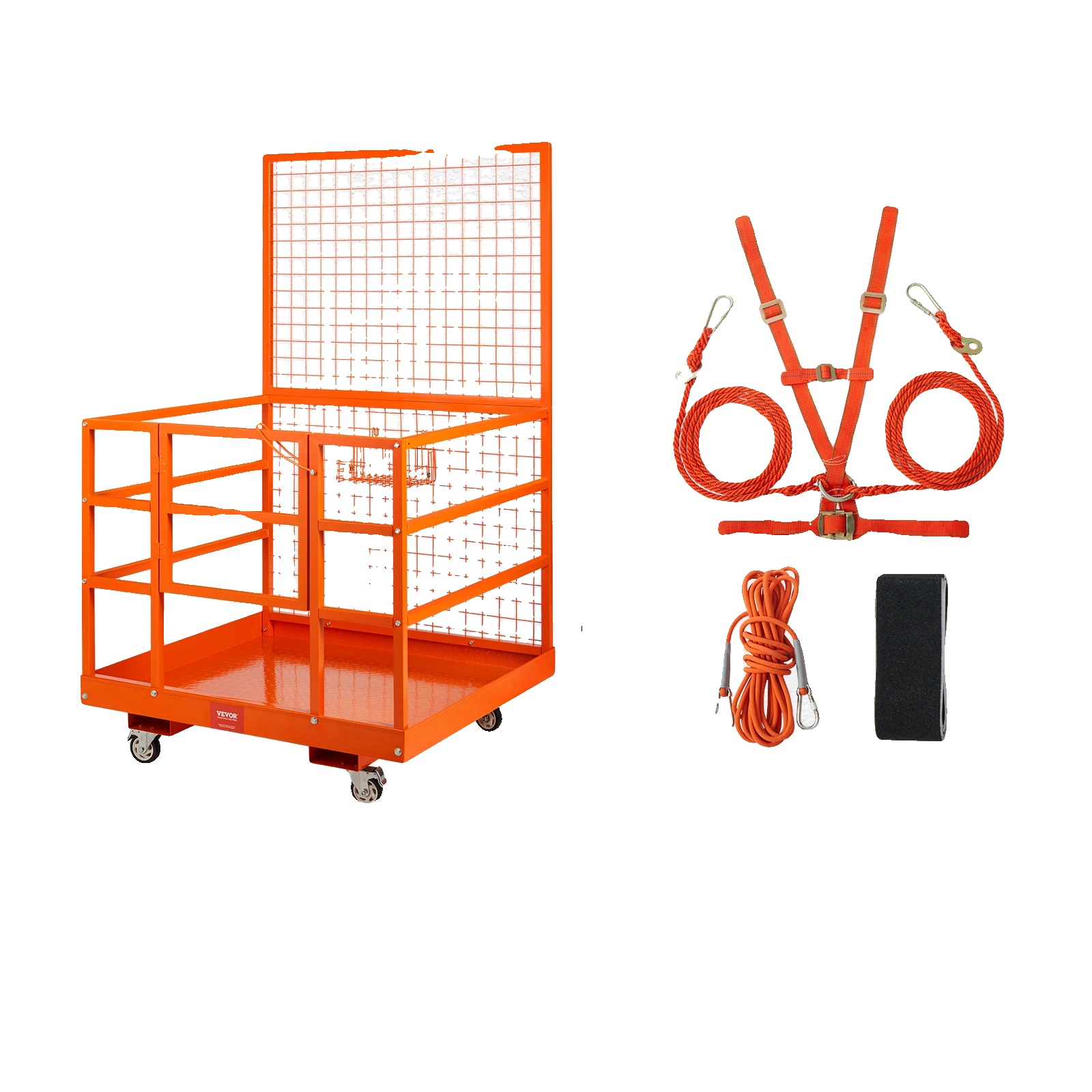 Gabelstapler-sicherheitskäfig, Stahlmaterial, 1400 Lbs Tragfähigkeit, Einfache Montage, 43x45 Zoll