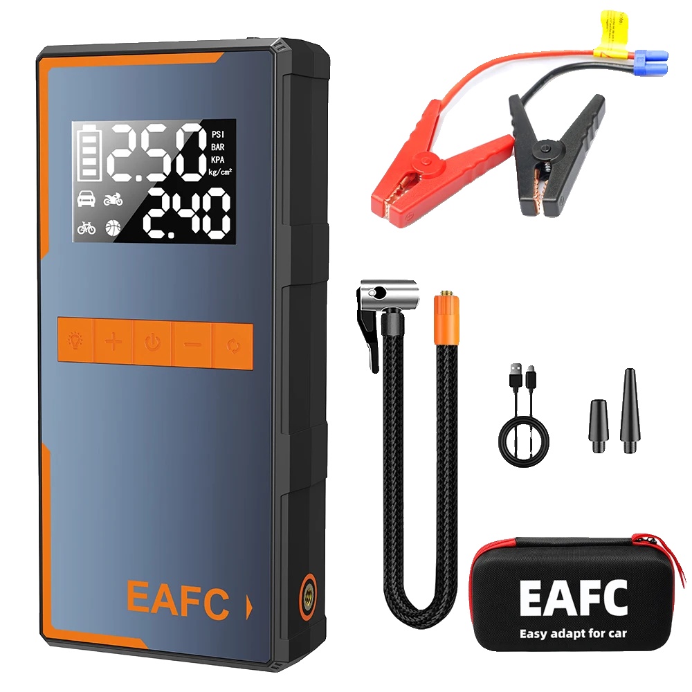 Auto Notstartgerät, Luftpumpe, Tragbare Powerbank, Originalclip Mit Box