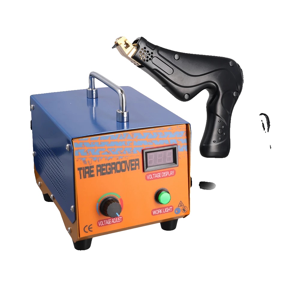 Reifen-schneidemaschine, 1000w Leistung, Einstellbare Schnitttiefe 9-14mm, Nutbreite 2-10mm, Inklusive 10 Klingen, Tragbares Design