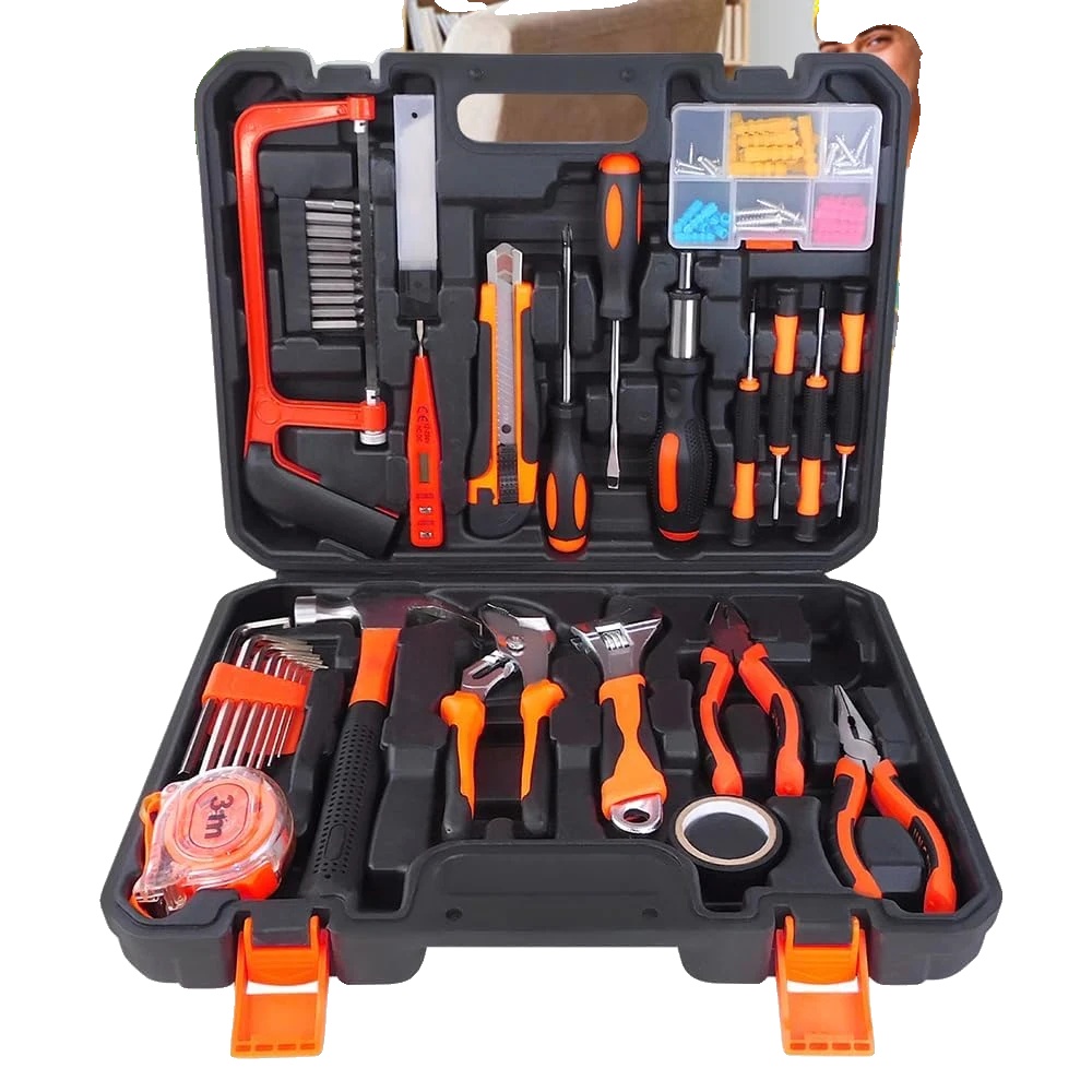 Werkzeugset, 102-teiliges Profi-kit, Ergonomisches Design, Werkzeugkasten - 102-teilig