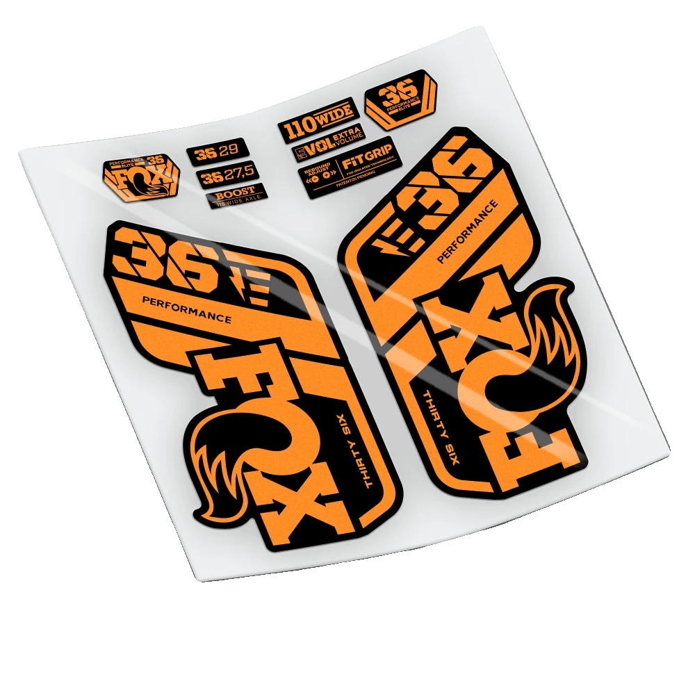 Aufkleber, Hochwertiges Vinyl, Individuelle Designs, Orange Fluor