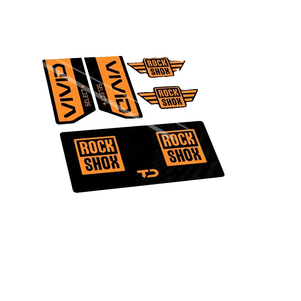 Aufkleber, Langlebiges Vinyl, Anpassbare Designs, Orange Fluor