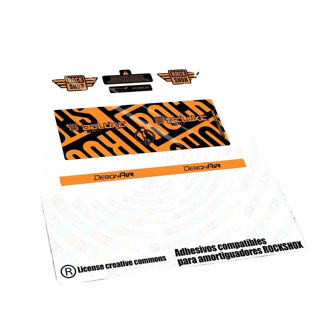 Stoßdämpfer-aufkleber, Langlebiges Vinyl, Anpassbare Farben, Orange Fluor