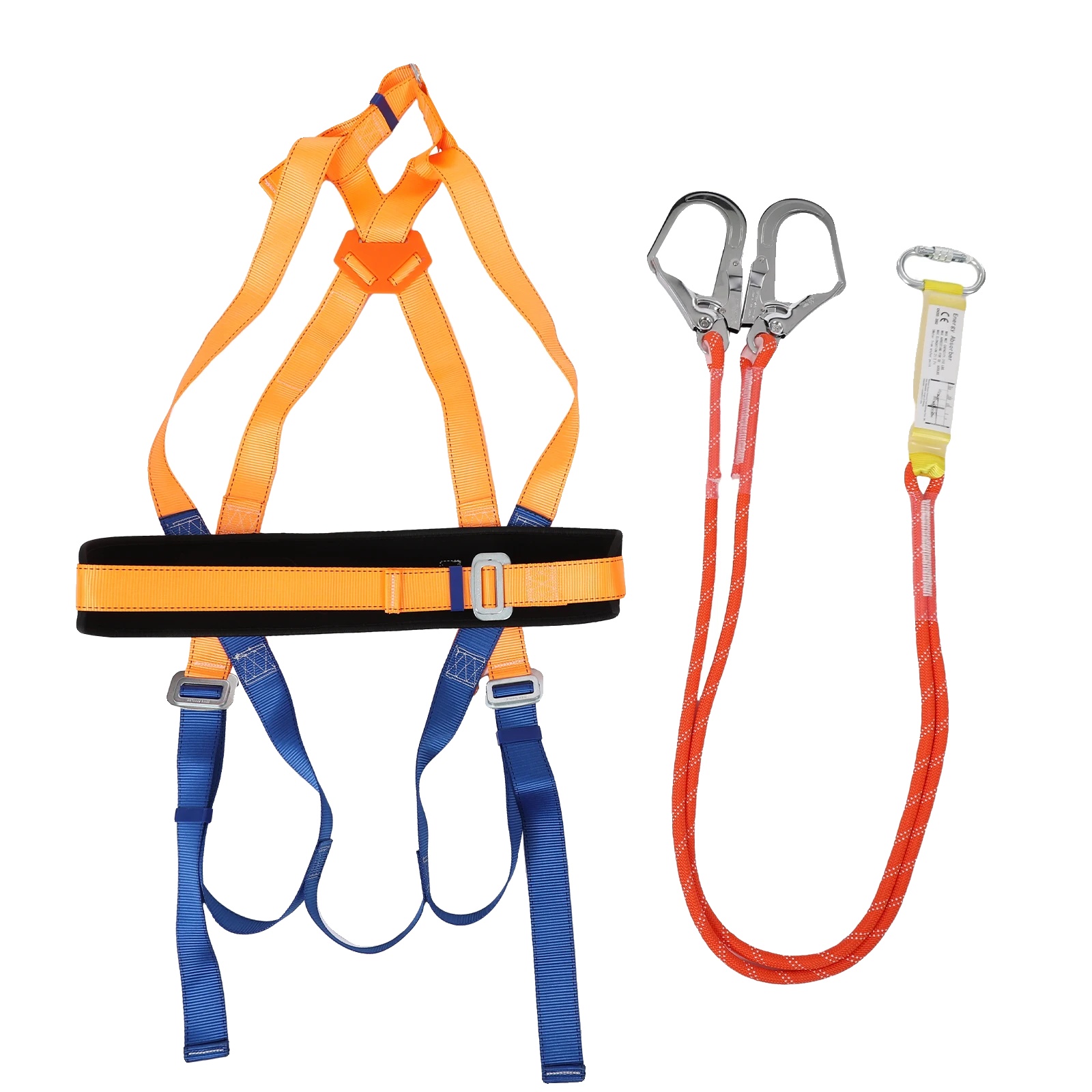 Sicherheitsgeschirr, Ergonomisches Design, Maximale Tragfähigkeit, Orange
