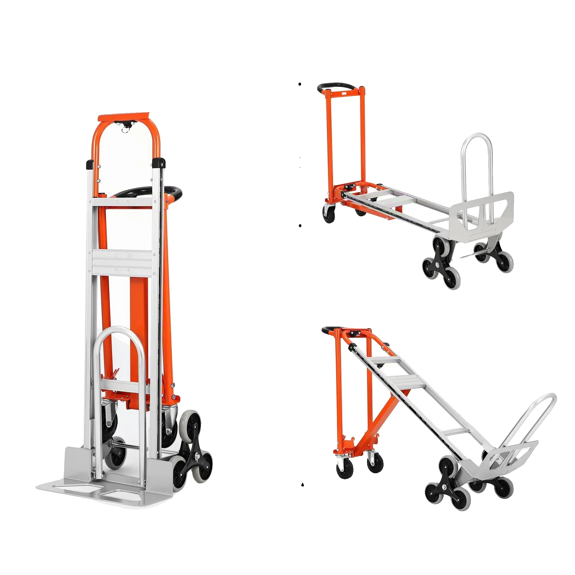 Treppensteiger, Hohe Tragfähigkeit, Vielseitiges 3-in-1-design, Orange