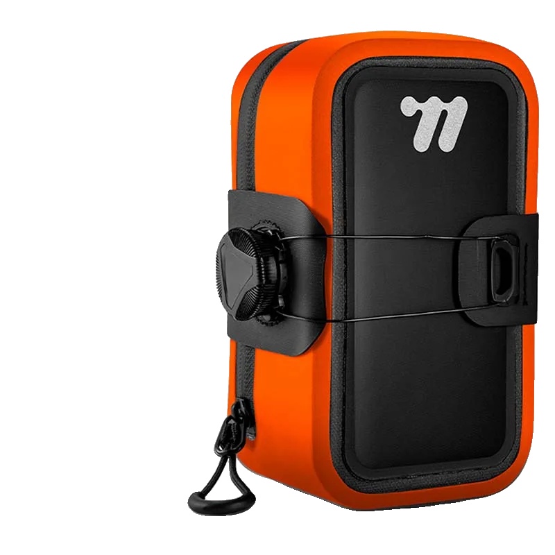 Satteltasche, Wasserdichtes Design, Leichte Konstruktion, Lebhaftes Orange, 0.5l(14x8x5.5cm)-b
