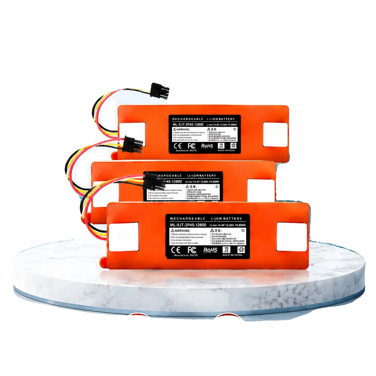 Ersatzbatterie Für Robotersauger, 14,4v, 12800mah, 14.4v 12800mah-3 Pcs