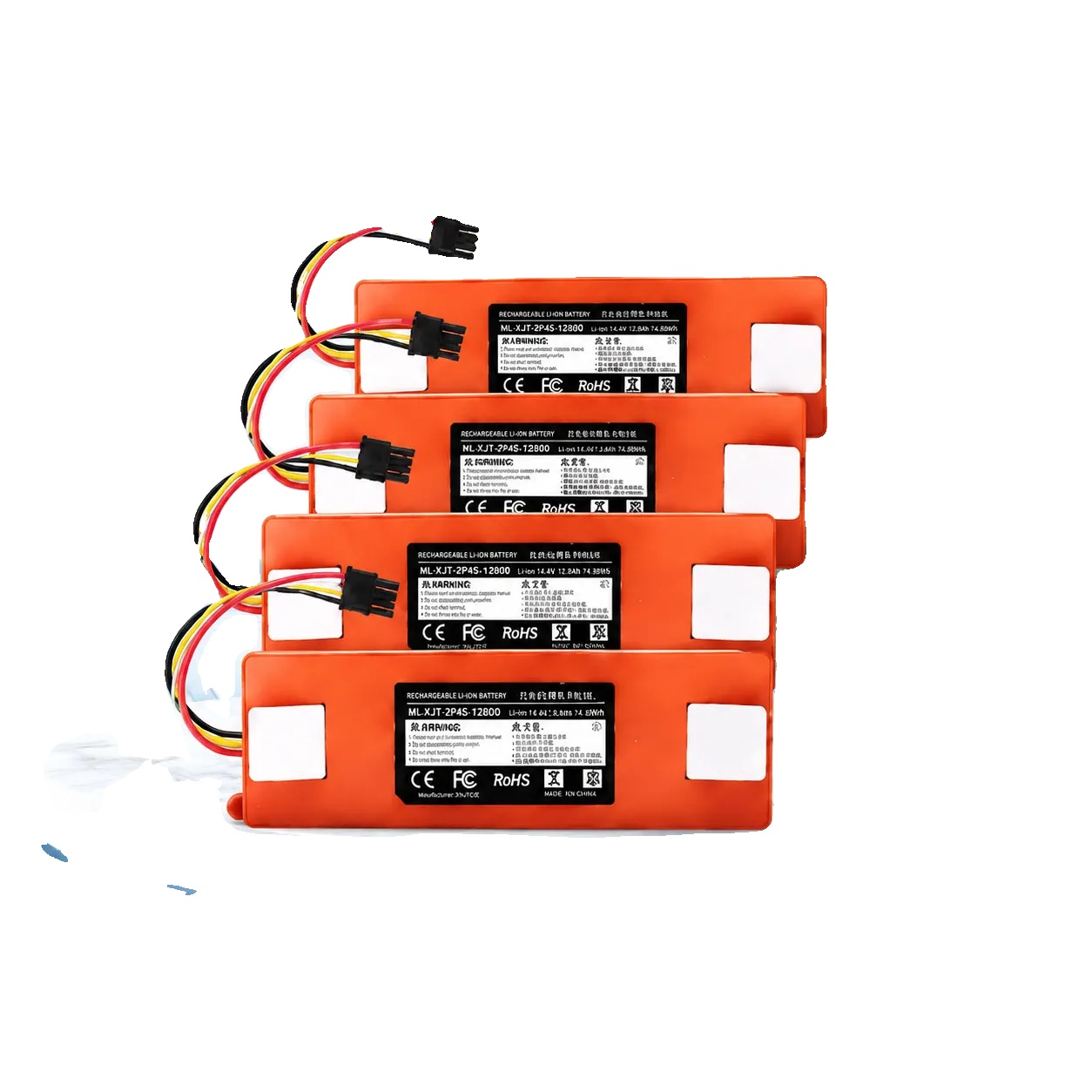 Ersatzbatterie Für Robotersauger, 14,4v, 12800mah, 14.4v 12800mah-4 Pcs