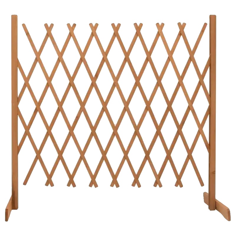 Garten-spalier, Fichtenholz, Dekoratives Lattenpanel, Orange