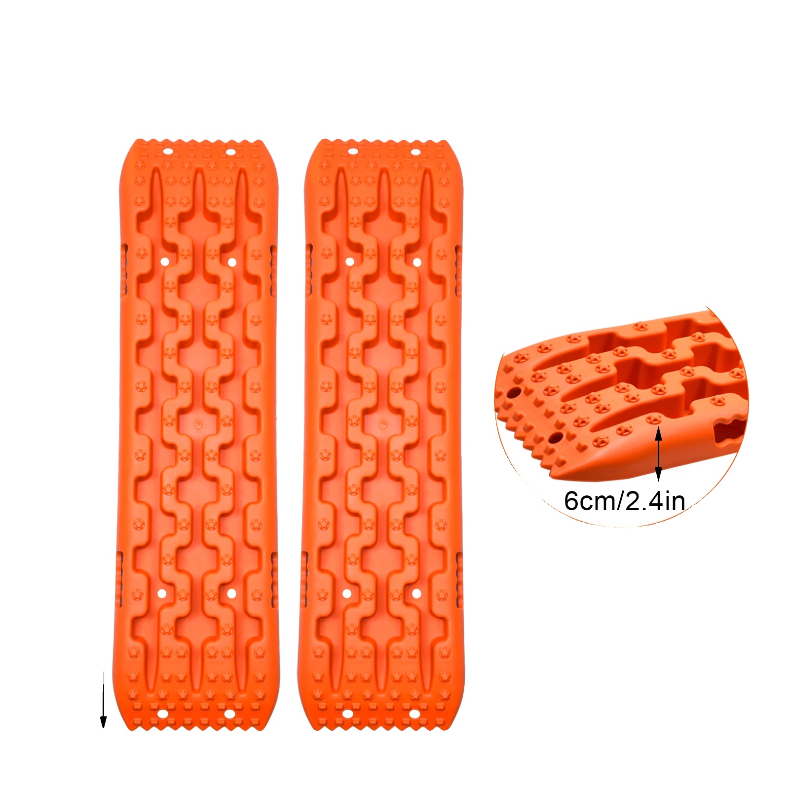 Traktionsplatten, Schwerlastgriff, Schnelle Wiederherstellung In Schlamm Und Schnee, Orange