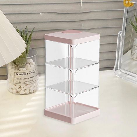 360° Drehbarer Make-up-organizer, Badezimmer-make-up-ständer Mit Drehmechanismus, Kosmetikablage Mit Großem Fassungsvermögen Für Die Arbeitsplatte, Organizer
