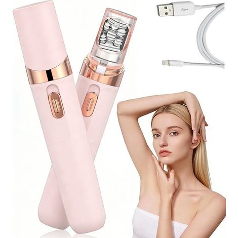 Luxuriöser, Kabelloser Gesichtshaarentferner – Elektrischer Gesichtshaartrimmer – Geeignet Für Gesicht, Augenbrauen, Lippen, Kinn, Arme Und Achseln – Usb-aufladbar – Schmerzfreie Haarentfernung