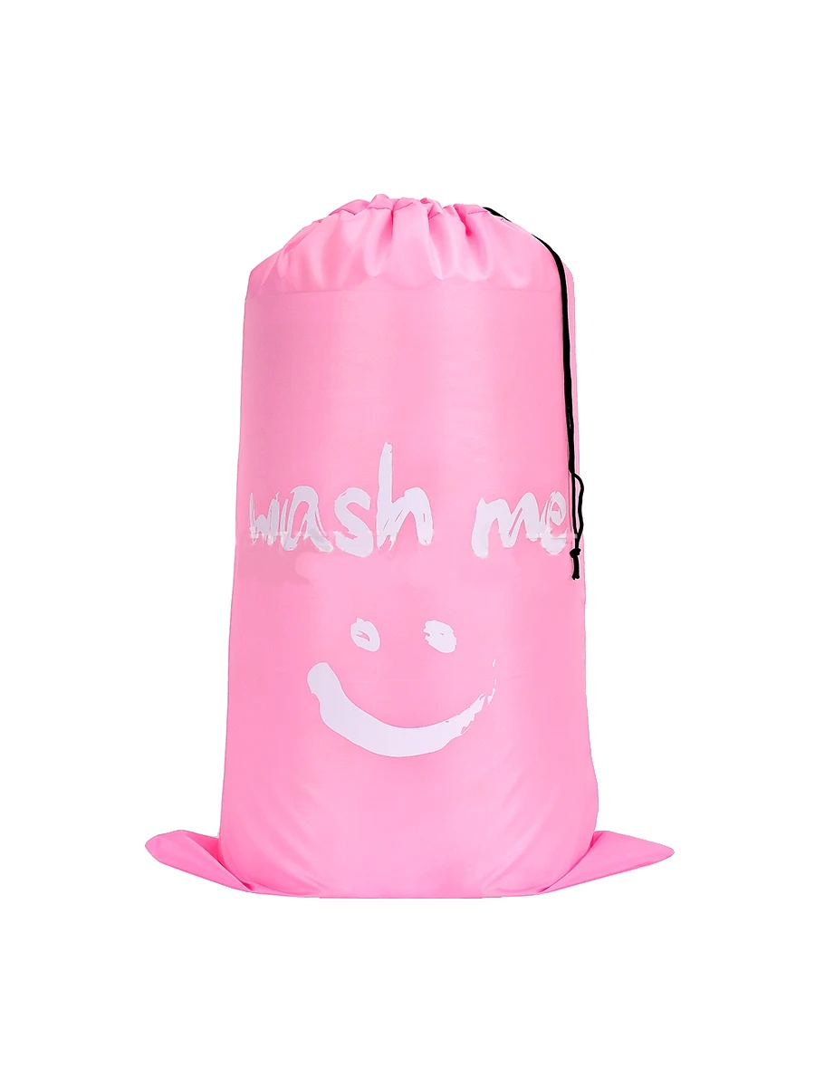 Nylon Wäschebeutel, Große Kapazität, Langlebiges Design, Rosa