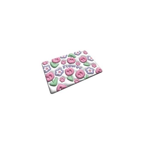 Rutschfeste Diatomit-badematte – 3d-blumeneffekt – 40 × 60 Cm – Modell Lth-002