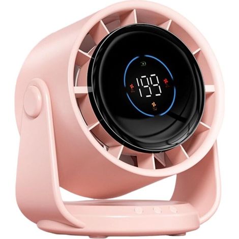 Tragbarer Tischventilator – Ideal Für Reisen, Büro Und Innenräume – 1 Stück, Rosa