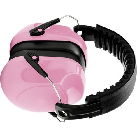 Verstellbarer Geräuschunterdrückender Kopfhörer, 34 Db, Geräuschunterdrückender Kopfhörer, Erwachsene, Gehörschutz, Ohrenschützer – Rosa