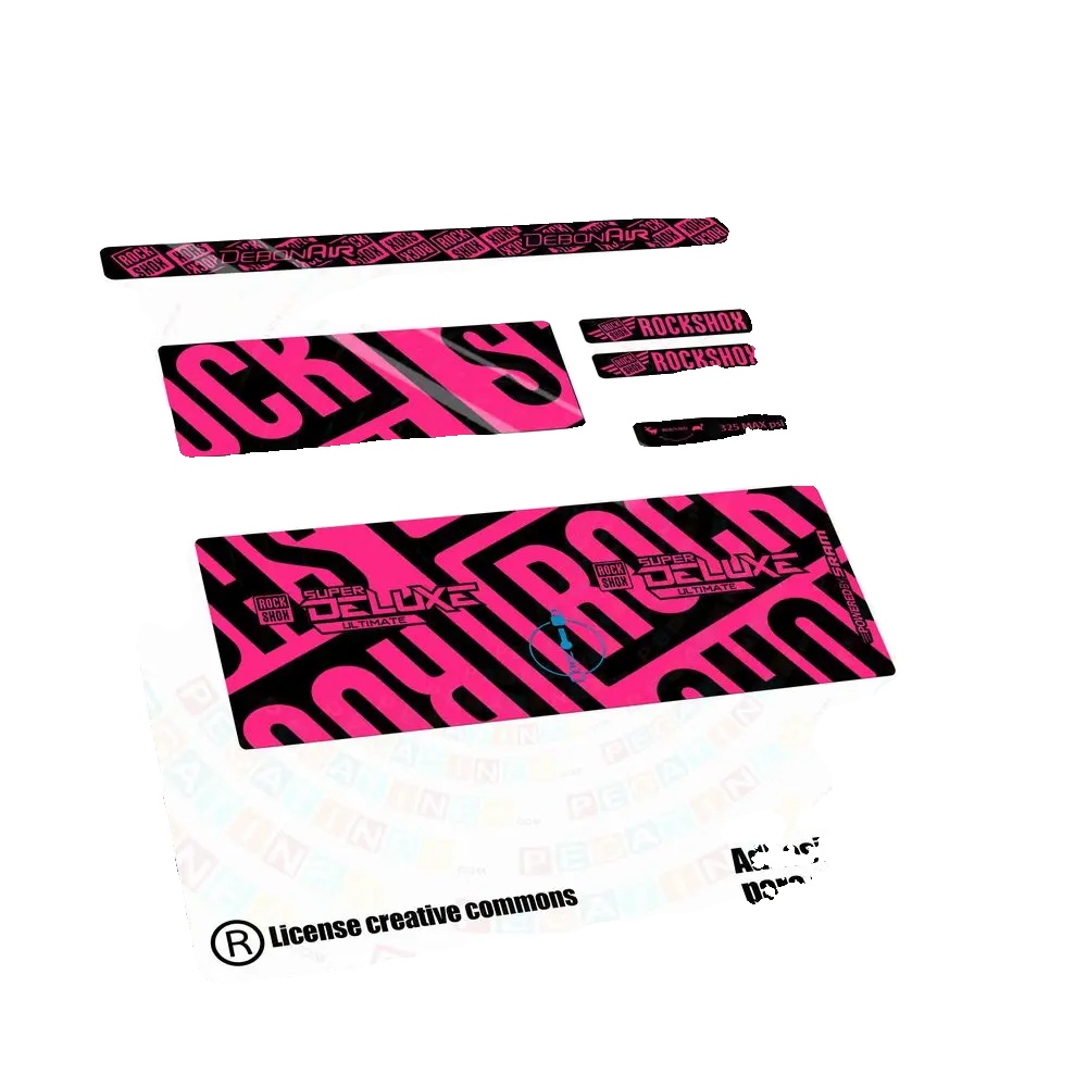 Aufkleber, Hochwertiges Vinyl, Anpassbare Farben, Pink Fluor