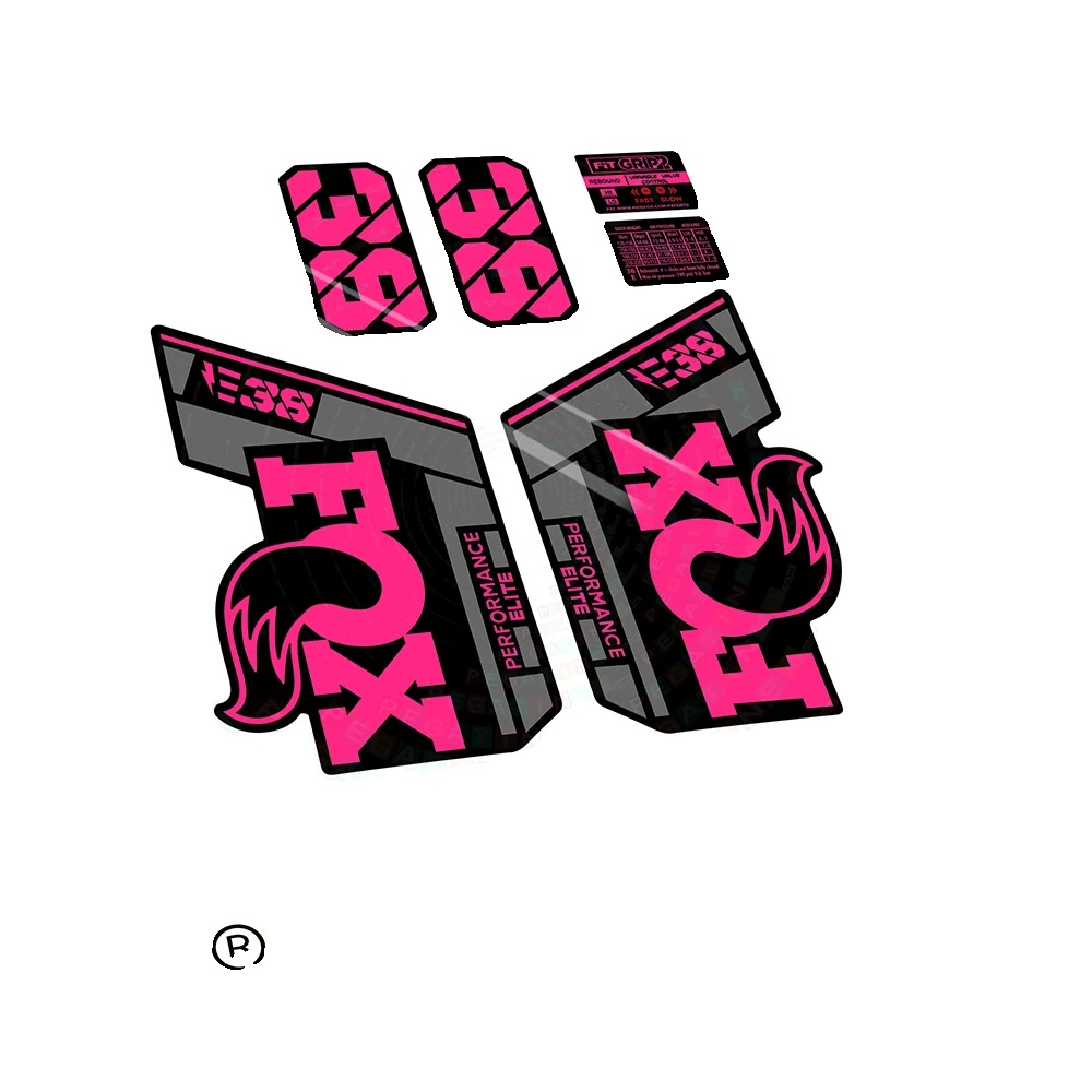 Aufkleber, Langlebiges Vinyl, Anpassbare Designs, Pink Fluor