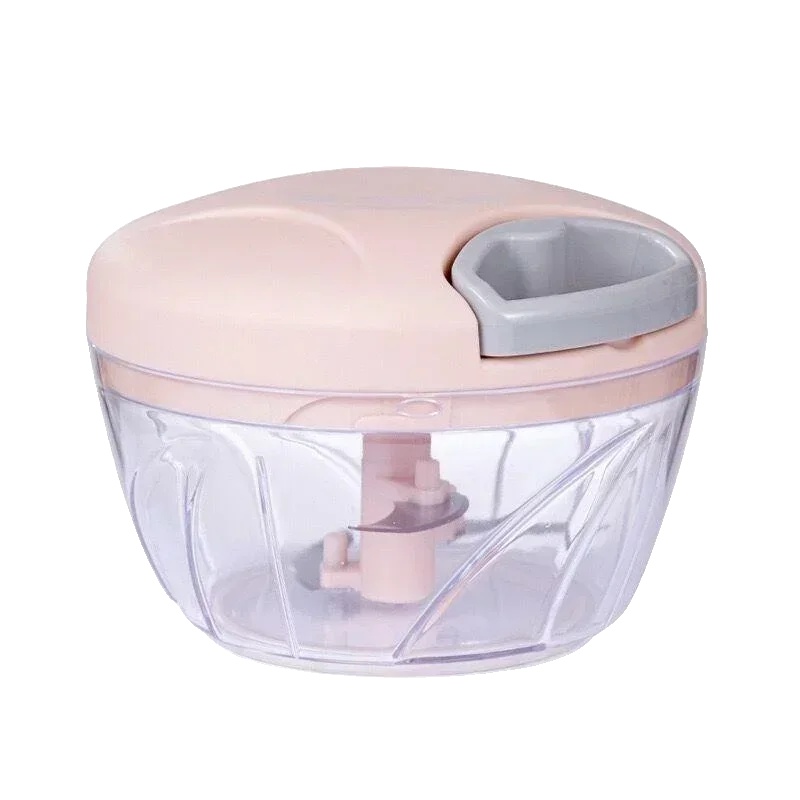 Gemüseschneider, Edelstahlklinge, Umweltfreundliches Design, 500ml-rosa
