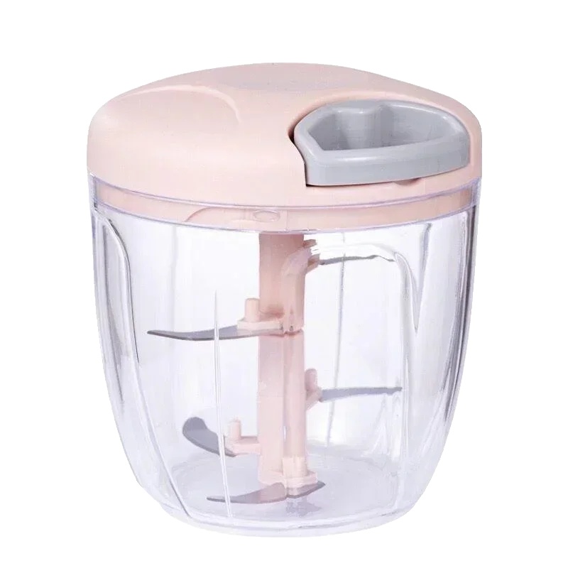 Gemüseschneider, Edelstahlklinge, Umweltfreundliches Design, 900ml-rosa